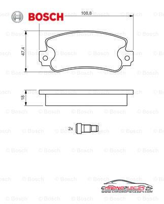 Achat de BOSCH 0 986 424 098 Kit de plaquettes de frein, frein à disque pas chères