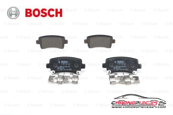 Achat de BOSCH 0 986 424 124 Kit de plaquettes de frein, frein à disque pas chères