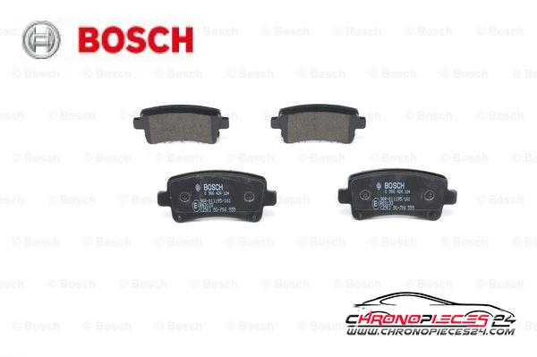 Achat de BOSCH 0 986 424 124 Kit de plaquettes de frein, frein à disque pas chères