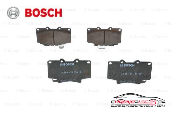 Achat de BOSCH 0 986 424 134 Kit de plaquettes de frein, frein à disque pas chères