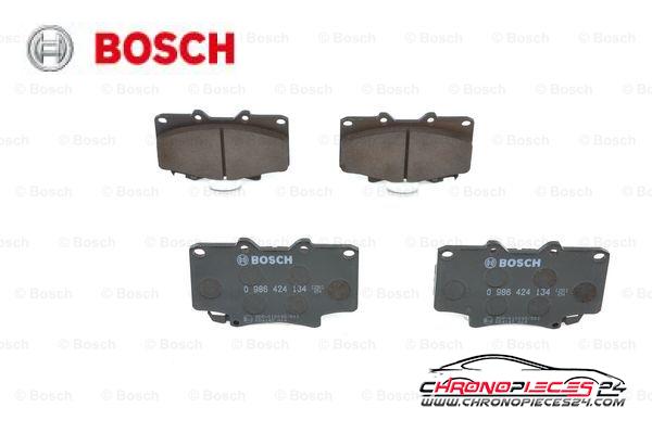 Achat de BOSCH 0 986 424 134 Kit de plaquettes de frein, frein à disque pas chères