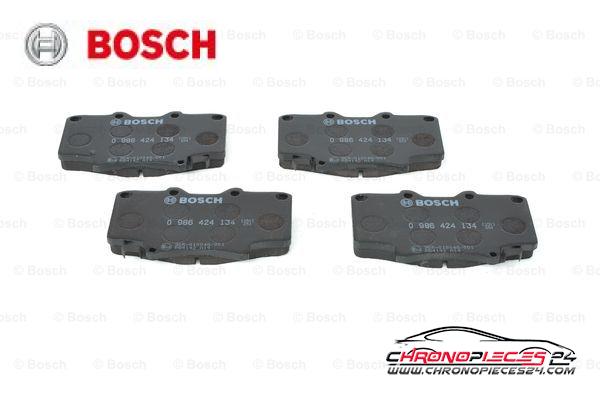 Achat de BOSCH 0 986 424 134 Kit de plaquettes de frein, frein à disque pas chères