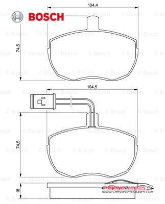 Achat de BOSCH 0 986 424 172 Kit de plaquettes de frein, frein à disque pas chères