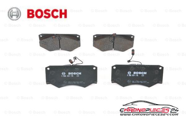 Achat de BOSCH 0 986 424 176 Kit de plaquettes de frein, frein à disque pas chères