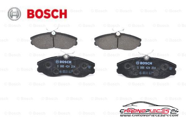 Achat de BOSCH 0 986 424 204 Kit de plaquettes de frein, frein à disque pas chères