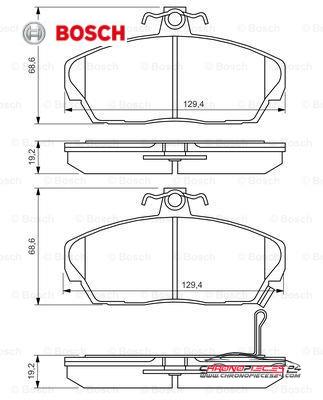 Achat de BOSCH 0 986 424 214 Kit de plaquettes de frein, frein à disque pas chères