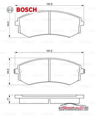 Achat de BOSCH 0 986 424 215 Kit de plaquettes de frein, frein à disque pas chères