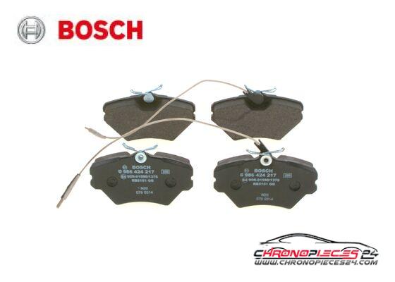 Achat de BOSCH 0 986 424 217 Kit de plaquettes de frein, frein à disque pas chères