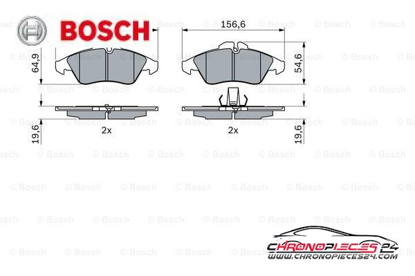 Achat de BOSCH 0 986 424 218 Kit de plaquettes de frein, frein à disque pas chères