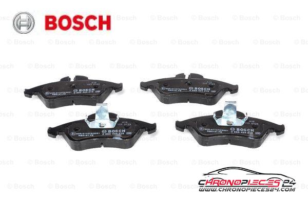 Achat de BOSCH 0 986 424 218 Kit de plaquettes de frein, frein à disque pas chères