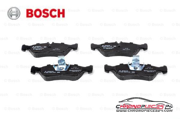 Achat de BOSCH 0 986 424 219 Kit de plaquettes de frein, frein à disque pas chères