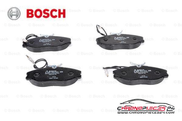 Achat de BOSCH 0 986 424 223 Kit de plaquettes de frein, frein à disque pas chères