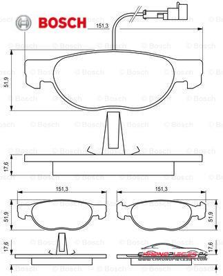 Achat de BOSCH 0 986 424 246 Kit de plaquettes de frein, frein à disque pas chères