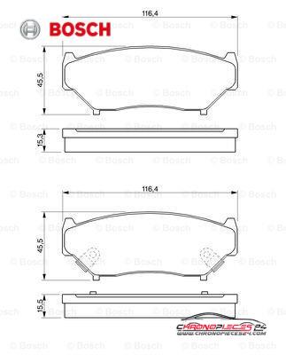 Achat de BOSCH 0 986 424 251 Kit de plaquettes de frein, frein à disque pas chères