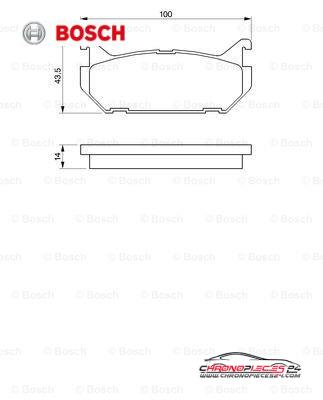 Achat de BOSCH 0 986 424 266 Kit de plaquettes de frein, frein à disque pas chères