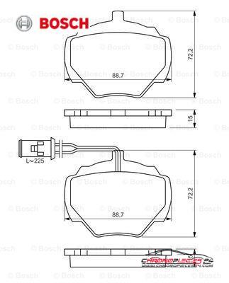 Achat de BOSCH 0 986 424 267 Kit de plaquettes de frein, frein à disque pas chères