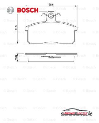 Achat de BOSCH 0 986 424 274 Kit de plaquettes de frein, frein à disque pas chères