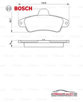 Achat de BOSCH 0 986 424 277 Kit de plaquettes de frein, frein à disque pas chères