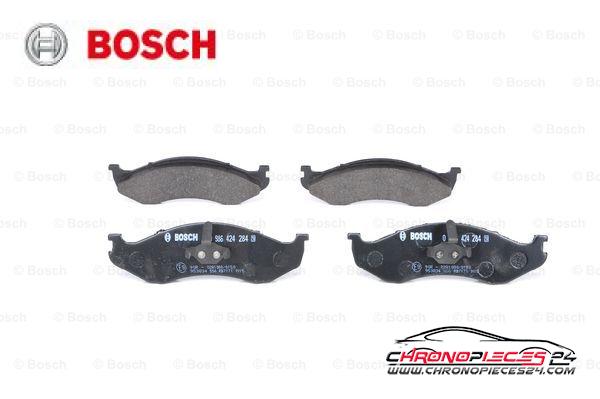 Achat de BOSCH 0 986 424 284 Kit de plaquettes de frein, frein à disque pas chères