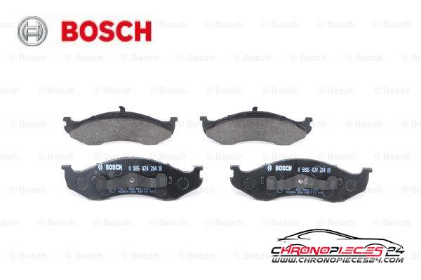 Achat de BOSCH 0 986 424 284 Kit de plaquettes de frein, frein à disque pas chères