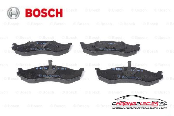 Achat de BOSCH 0 986 424 284 Kit de plaquettes de frein, frein à disque pas chères