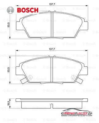 Achat de BOSCH 0 986 424 289 Kit de plaquettes de frein, frein à disque pas chères