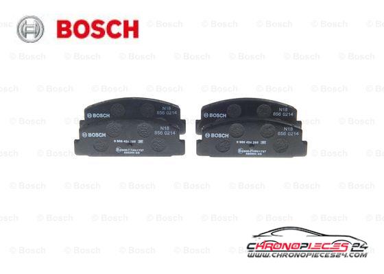 Achat de BOSCH 0 986 424 295 Kit de plaquettes de frein, frein à disque pas chères