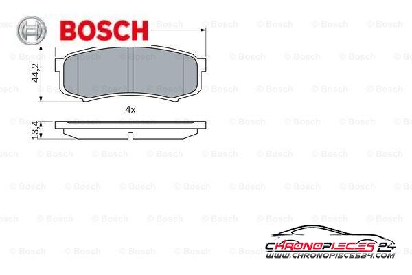 Achat de BOSCH 0 986 424 313 Kit de plaquettes de frein, frein à disque pas chères