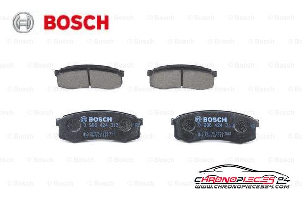 Achat de BOSCH 0 986 424 313 Kit de plaquettes de frein, frein à disque pas chères