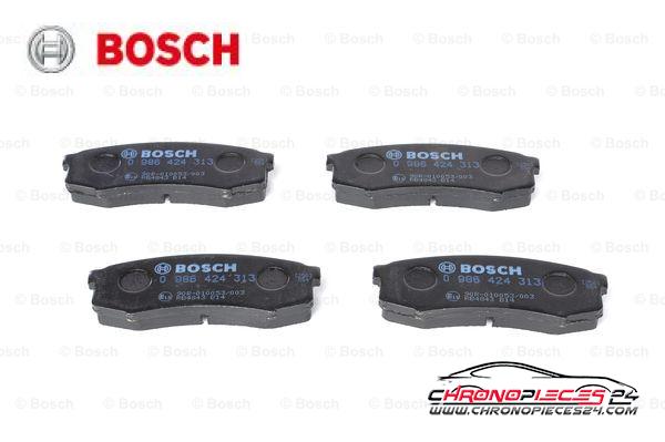 Achat de BOSCH 0 986 424 313 Kit de plaquettes de frein, frein à disque pas chères