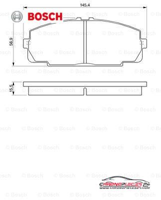 Achat de BOSCH 0 986 424 319 Kit de plaquettes de frein, frein à disque pas chères