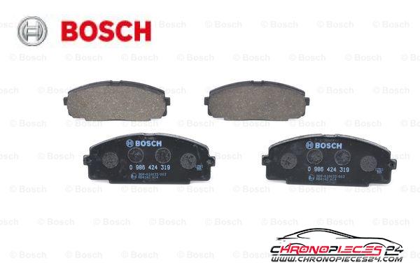 Achat de BOSCH 0 986 424 319 Kit de plaquettes de frein, frein à disque pas chères