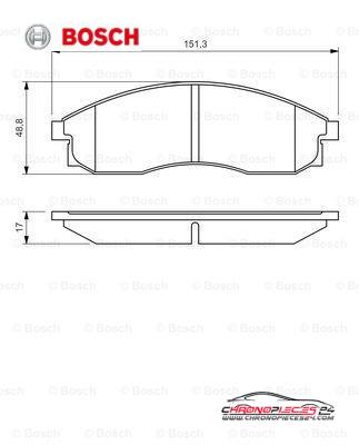 Achat de BOSCH 0 986 424 340 Kit de plaquettes de frein, frein à disque pas chères