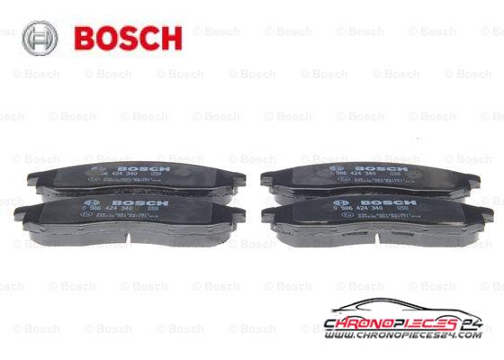 Achat de BOSCH 0 986 424 340 Kit de plaquettes de frein, frein à disque pas chères