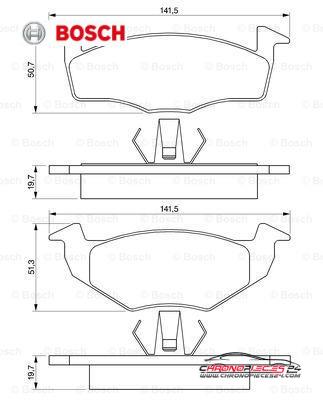 Achat de BOSCH 0 986 424 347 Kit de plaquettes de frein, frein à disque pas chères