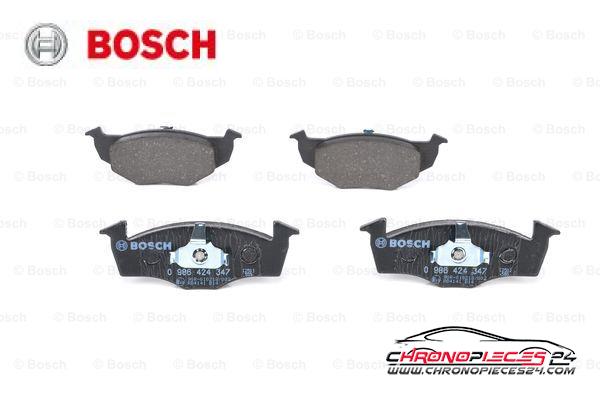 Achat de BOSCH 0 986 424 347 Kit de plaquettes de frein, frein à disque pas chères