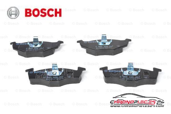 Achat de BOSCH 0 986 424 347 Kit de plaquettes de frein, frein à disque pas chères