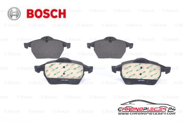 Achat de BOSCH 0 986 424 360 Kit de plaquettes de frein, frein à disque pas chères