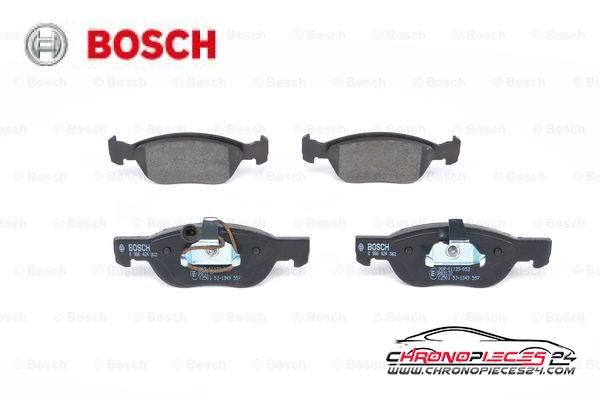 Achat de BOSCH 0 986 424 362 Kit de plaquettes de frein, frein à disque pas chères