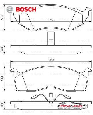 Achat de BOSCH 0 986 424 363 Kit de plaquettes de frein, frein à disque pas chères