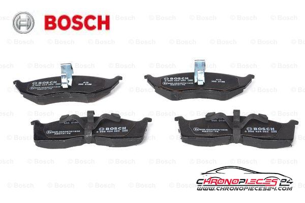 Achat de BOSCH 0 986 424 363 Kit de plaquettes de frein, frein à disque pas chères