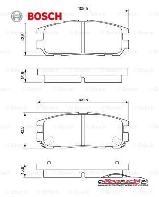 Achat de BOSCH 0 986 424 367 Kit de plaquettes de frein, frein à disque pas chères