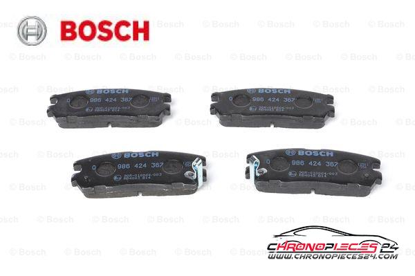 Achat de BOSCH 0 986 424 367 Kit de plaquettes de frein, frein à disque pas chères