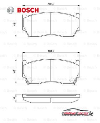 Achat de BOSCH 0 986 424 369 Kit de plaquettes de frein, frein à disque pas chères