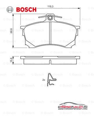 Achat de BOSCH 0 986 424 370 Kit de plaquettes de frein, frein à disque pas chères