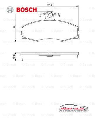 Achat de BOSCH 0 986 424 373 Kit de plaquettes de frein, frein à disque pas chères