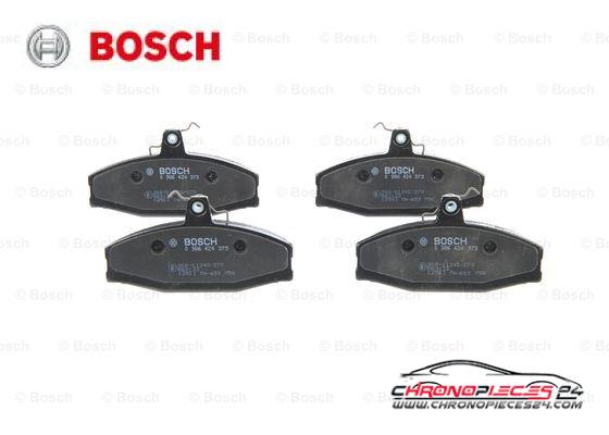 Achat de BOSCH 0 986 424 373 Kit de plaquettes de frein, frein à disque pas chères