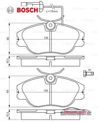 Achat de BOSCH 0 986 424 374 Kit de plaquettes de frein, frein à disque pas chères