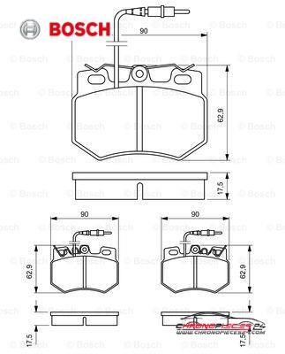 Achat de BOSCH 0 986 424 376 Kit de plaquettes de frein, frein à disque pas chères