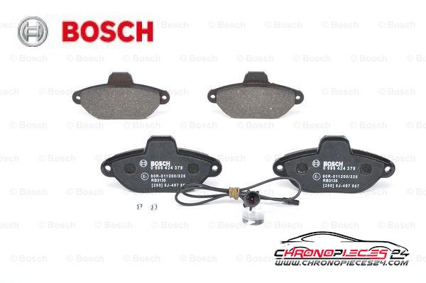 Achat de BOSCH 0 986 424 379 Kit de plaquettes de frein, frein à disque pas chères